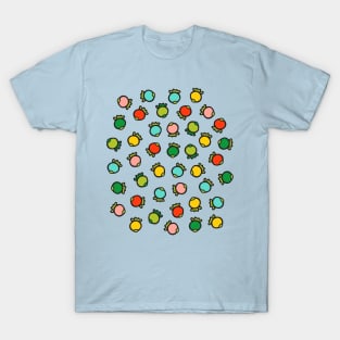 POLKA BERRIES Fun Tossed Retro Summer Fruit Bright Colours in Graphic Cartoon Style - UnBlink Studio by Jackie Tahara T-Shirt